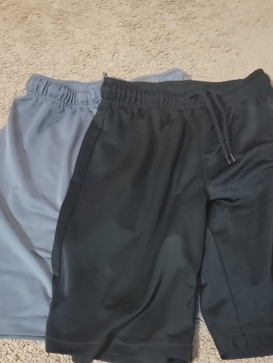 The Children's Place Other - The Children's Place Black & Light Gray Athletic Drawstring Shorts